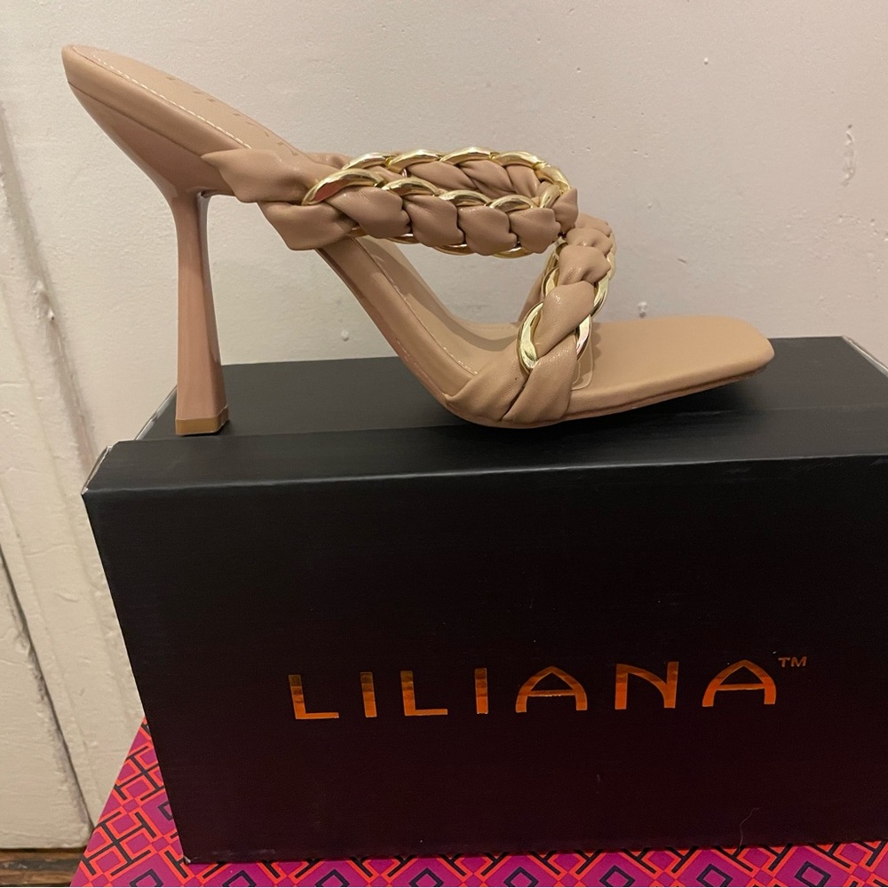 Iliana Braided Chain Open Toe Sandals